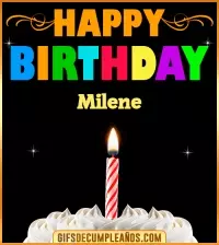 GIF GiF Happy Birthday Milene
